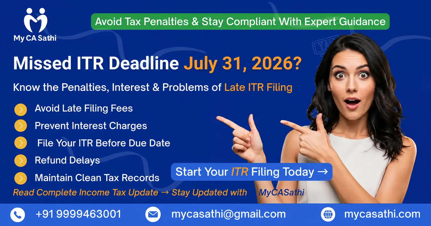 ITR Filing Deadline July 31, 2026: Penalties, Interest and Problems You May Face If You Miss It image